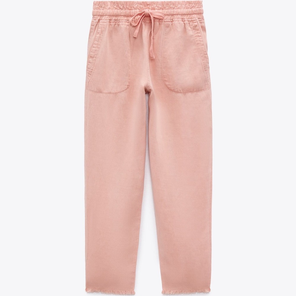 Zara linen joggers